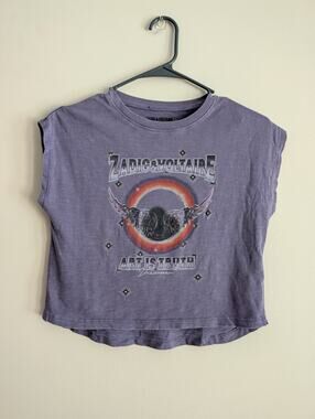 Zadig & Voltaire Art Is Truth Graphic Cotton Donate Tee Size Sm/M